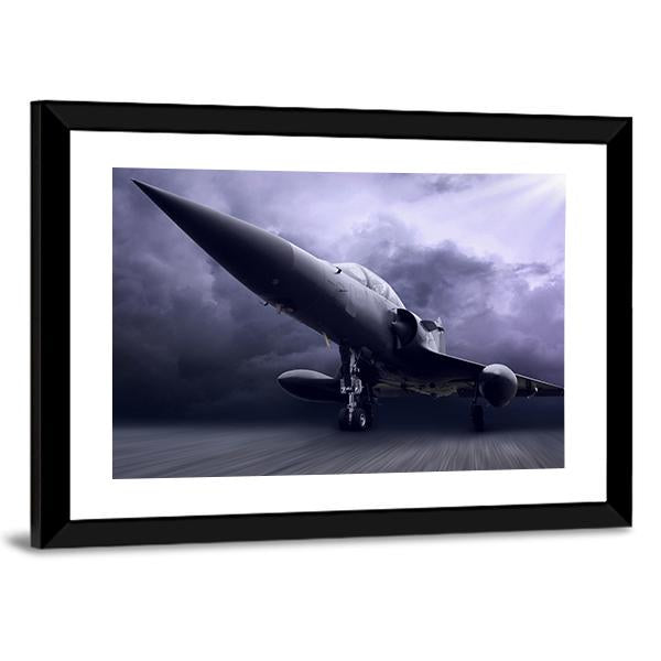 Military Airplane Canvas Wall Art-5 Horizontal-Gallery Wrap-22" x 12"-Tiaracle