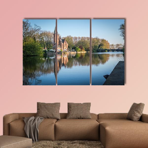 Minnewater Castle Canvas Wall Art-3 Horizontal-Gallery Wrap-25" x 16"-Tiaracle