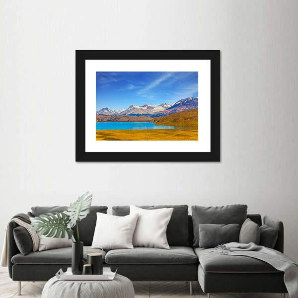 Mirror Lake With Icy Water Canvas Wall Art-3 Horizontal-Gallery Wrap-25" x 16"-Tiaracle