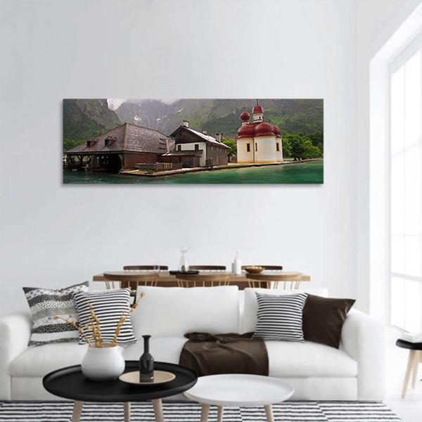 Monastery Of St. Bartholomew Panoramic Canvas Wall Art-1 Piece-36" x 12"-Tiaracle