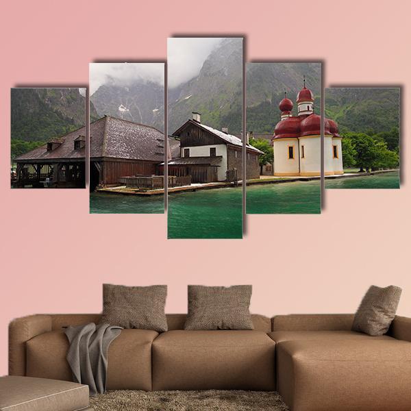 Monastery Of St. Bartholomew Canvas Wall Art-5 Star-Gallery Wrap-62" x 32"-Tiaracle
