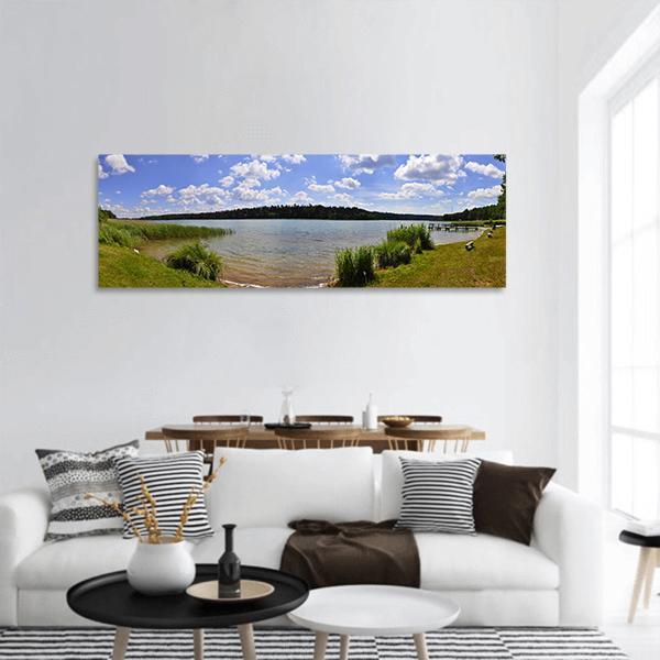 Monolithic Part Of The Water Panoramic Canvas Wall Art-1 Piece-36" x 12"-Tiaracle