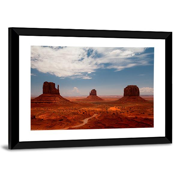 Monument Valley Utah Canvas Wall Art-5 Horizontal-Gallery Wrap-22" x 12"-Tiaracle