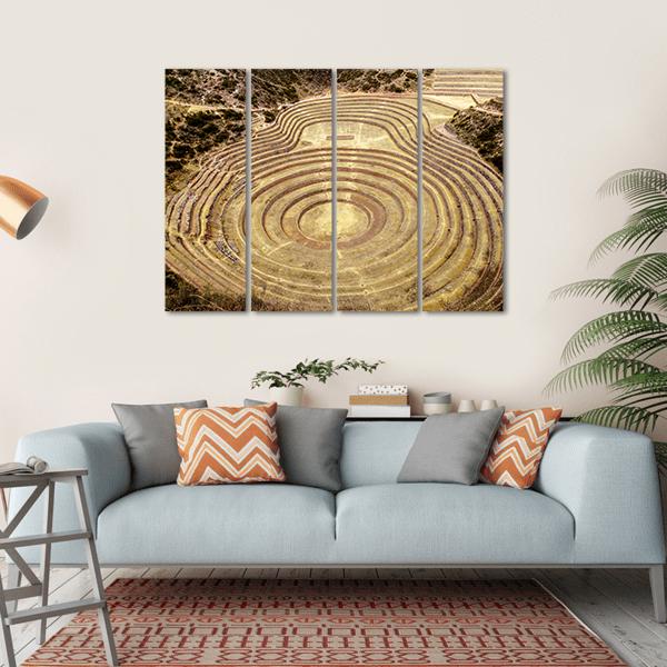 Moray Quechua Peru Canvas Wall Art-4 Horizontal-Gallery Wrap-34" x 24"-Tiaracle