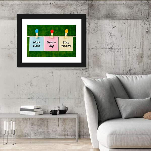Motivational Quote Canvas Wall Art-5 Horizontal-Gallery Wrap-22" x 12"-Tiaracle