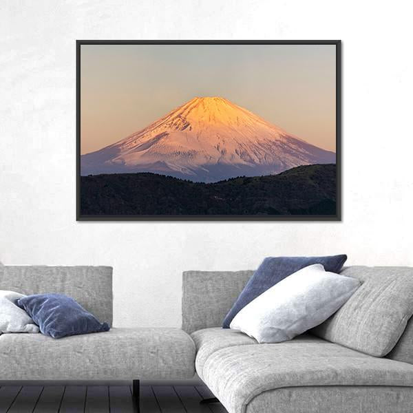 Mount Fuji Sunrise Canvas Wall Art-5 Horizontal-Gallery Wrap-22" x 12"-Tiaracle
