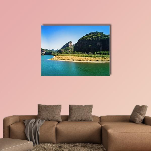 Mount Longhu China Canvas Wall Art-1 Piece-Gallery Wrap-48" x 32"-Tiaracle