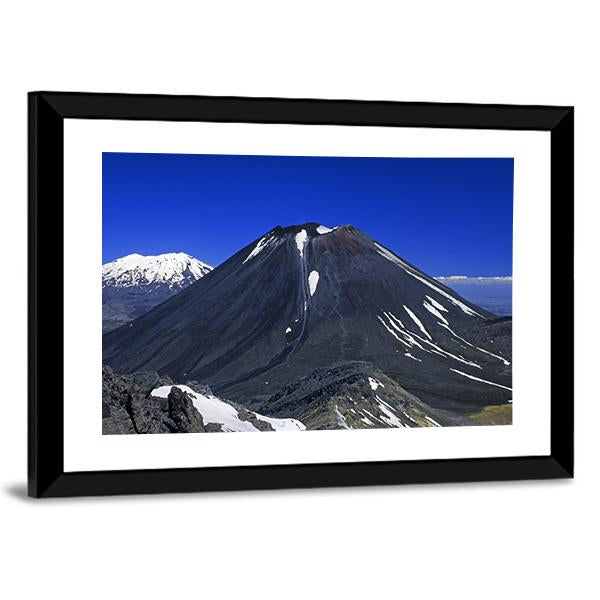 Mount Ngauruhoe & Ruapehu Canvas Wall Art-3 Horizontal-Gallery Wrap-25" x 16"-Tiaracle