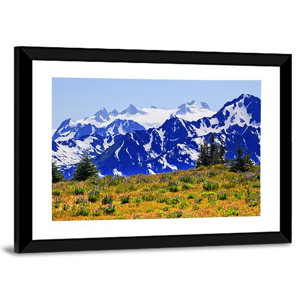Mount Olympus Panoramic Canvas Wall Art-1 Piece-36" x 12"-Tiaracle
