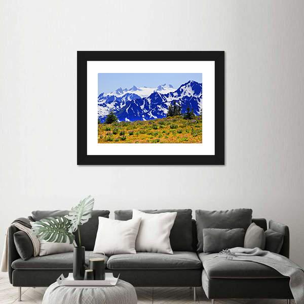 Mount Olympus Panoramic Canvas Wall Art-1 Piece-36" x 12"-Tiaracle