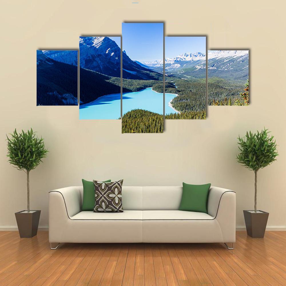 Icefields Parkway Canvas Wall Art-5 Star-Gallery Wrap-62" x 32"-Tiaracle