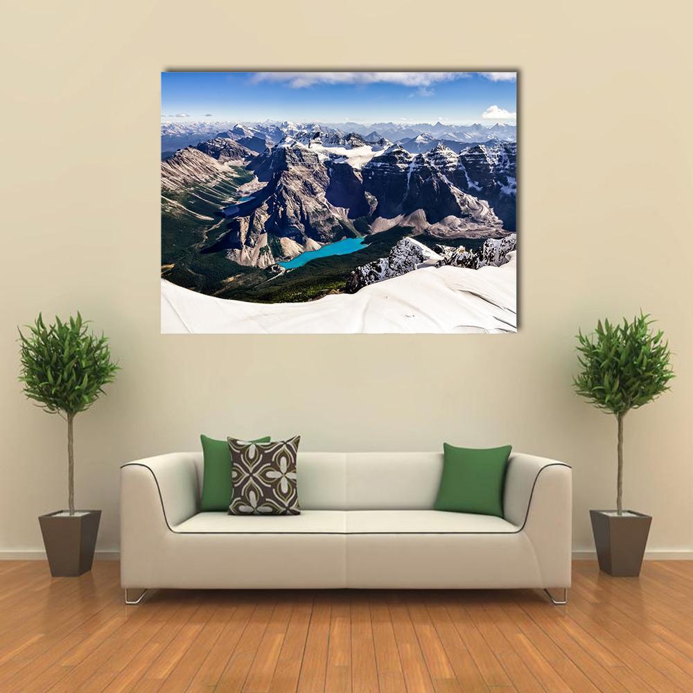Mt Temple Canada Canvas Wall Art-1 Piece-Gallery Wrap-36" x 24"-Tiaracle