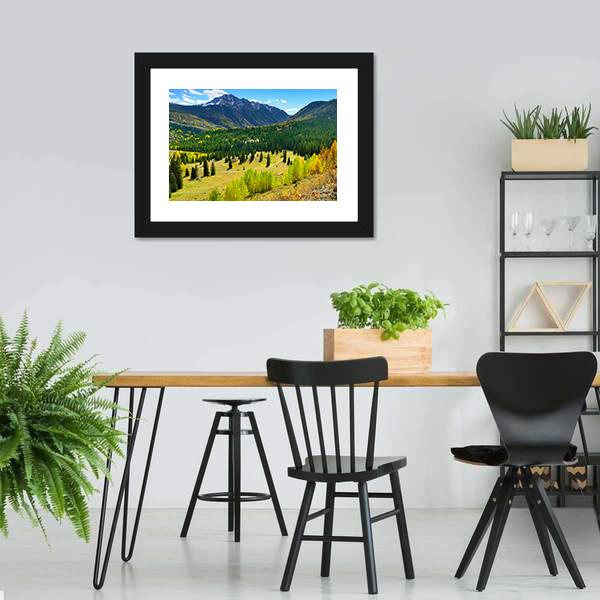 Mountains In Colorado Canvas Wall Art-3 Horizontal-Gallery Wrap-25" x 16"-Tiaracle
