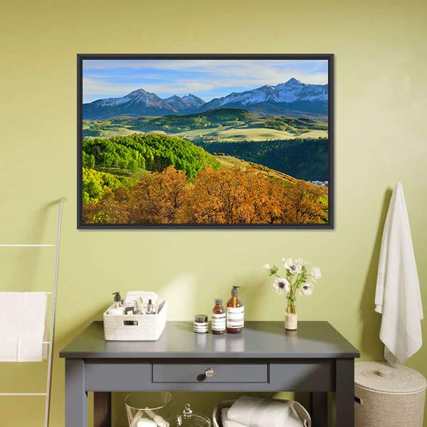 Mountains Of Colorado Canvas Wall Art-3 Horizontal-Gallery Wrap-25" x 16"-Tiaracle