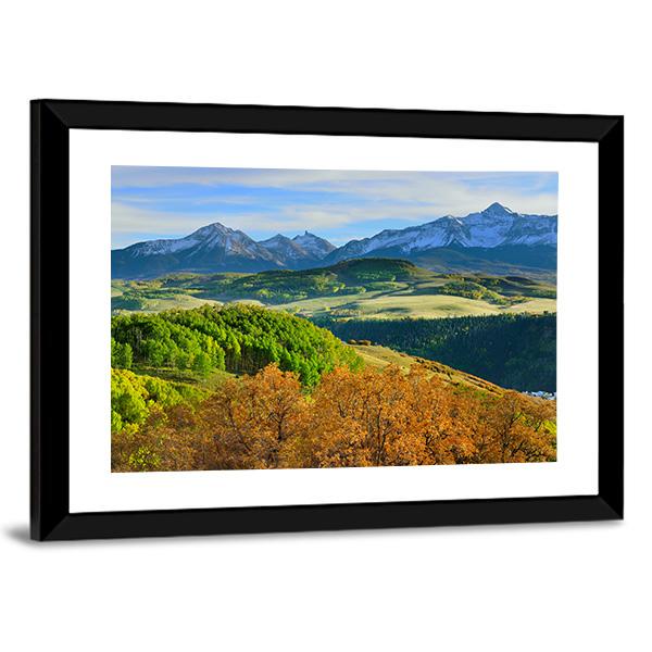 Mountains Of Colorado Canvas Wall Art-3 Horizontal-Gallery Wrap-25" x 16"-Tiaracle