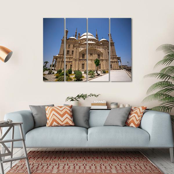 Muhammad Ali Mosque Cairo Canvas Wall Art-4 Horizontal-Gallery Wrap-34" x 24"-Tiaracle