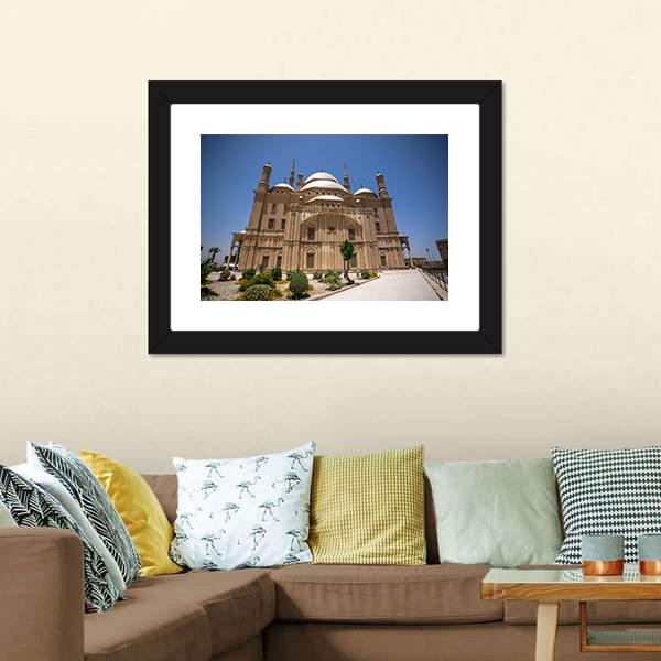Muhammad Ali Mosque Cairo Canvas Wall Art-3 Horizontal-Gallery Wrap-25" x 16"-Tiaracle