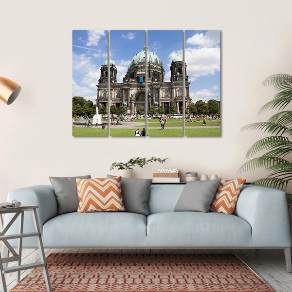 Museum Island In The Mitte District Berlin Canvas Wall Art-4 Horizontal-Gallery Wrap-34" x 24"-Tiaracle