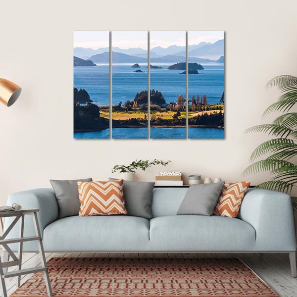 Nahuel Huapi Lake In Patagonia Canvas Wall Art-4 Horizontal-Gallery Wrap-34" x 24"-Tiaracle