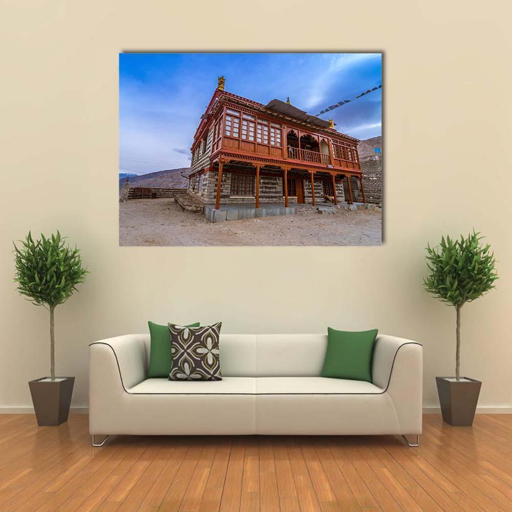 Nako Monastery Canvas Wall Art-1 Piece-Gallery Wrap-48" x 32"-Tiaracle
