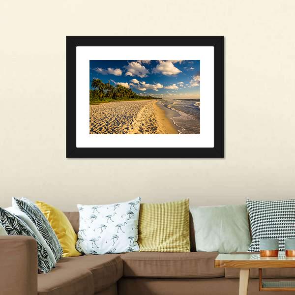 Naples Beach Florida Canvas Wall Art-1 Piece-Framed Print-20" x 16"-Tiaracle