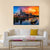 Nashville Skyline & Sunset Canvas Wall Art-4 Horizontal-Gallery Wrap-34" x 24"-Tiaracle