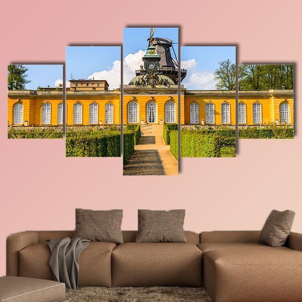 Nature & Architecture Of Potsdam Canvas Wall Art-5 Star-Gallery Wrap-62" x 32"-Tiaracle