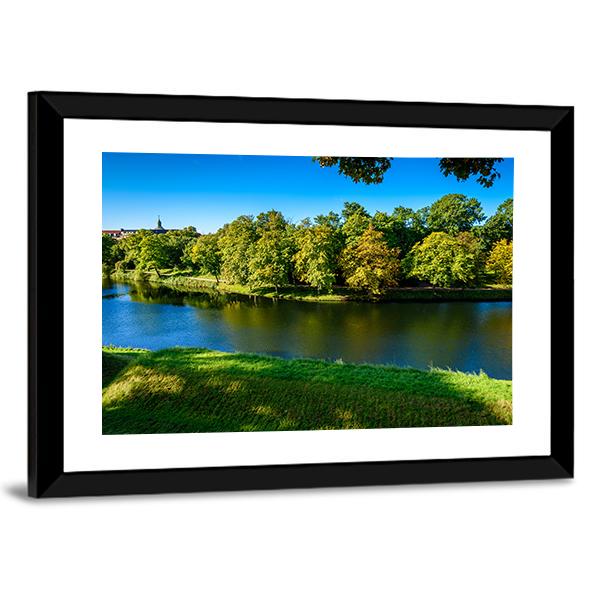 Nature In Kastellet Canvas Wall Art-3 Horizontal-Gallery Wrap-25" x 16"-Tiaracle