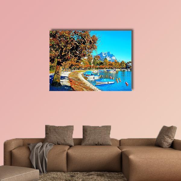 Nature In Swiss Canvas Wall Art-1 Piece-Gallery Wrap-48" x 32"-Tiaracle