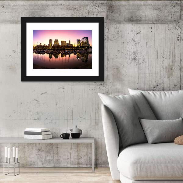 Neighbourhood Of Puerto Madero Canvas Wall Art-3 Horizontal-Gallery Wrap-25" x 16"-Tiaracle