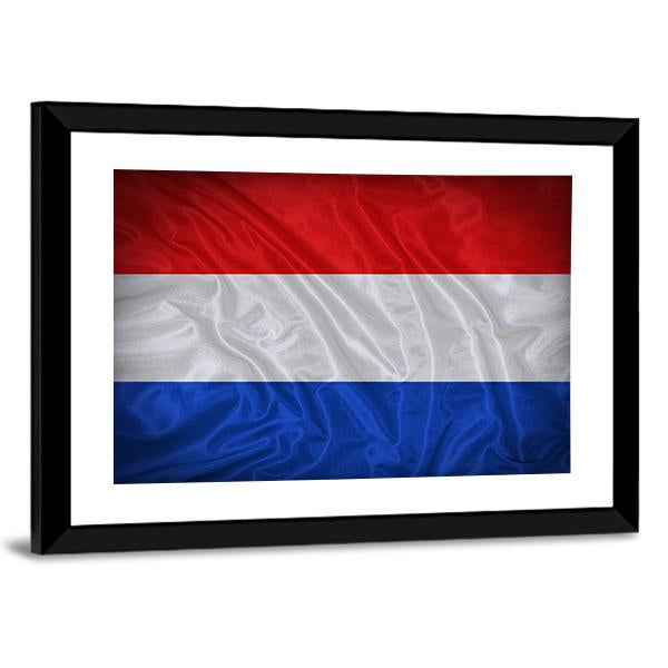 Netherlands Flag Panoramic Canvas Wall Art-1 Piece-36" x 12"-Tiaracle