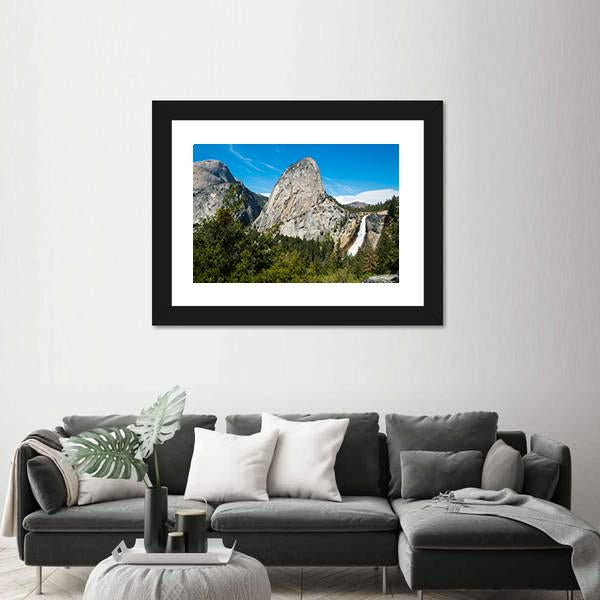 Nevada Falls Canvas Wall Art-3 Horizontal-Gallery Wrap-25" x 16"-Tiaracle