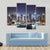 New York At Night Canvas Wall Art-4 Pop-Gallery Wrap-50" x 32"-Tiaracle