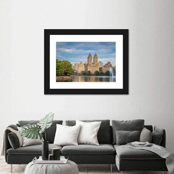 New York Cityscape Panoramic Canvas Wall Art-1 Piece-36" x 12"-Tiaracle