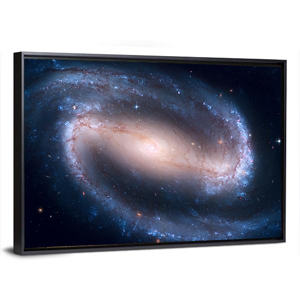 NGC 1300 Spiral Galaxy Canvas Wall Art-3 Horizontal-Gallery Wrap-25" x 16"-Tiaracle