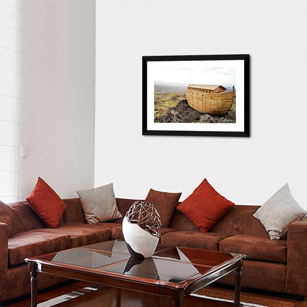 Noah's Ark Model Canvas Wall Art-5 Horizontal-Gallery Wrap-22" x 12"-Tiaracle
