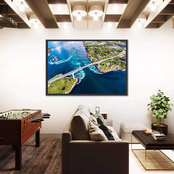 Nordland In Norway Canvas Wall Art-3 Horizontal-Gallery Wrap-25" x 16"-Tiaracle