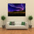 Northern Light On Silent Field Canvas Wall Art-4 Pop-Gallery Wrap-50" x 32"-Tiaracle