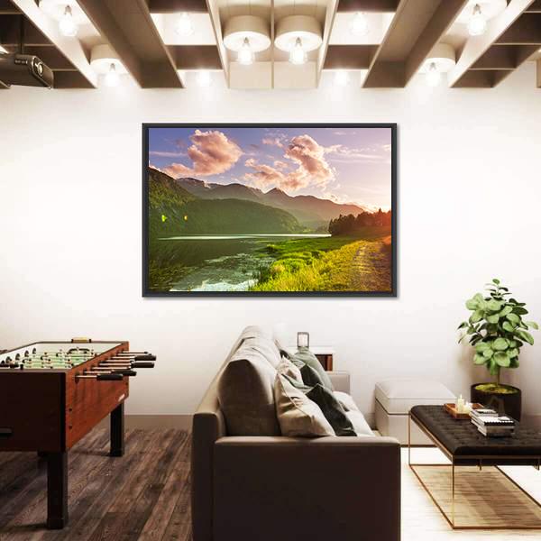 Norway Landscapes Canvas Wall Art-3 Horizontal-Gallery Wrap-25" x 16"-Tiaracle