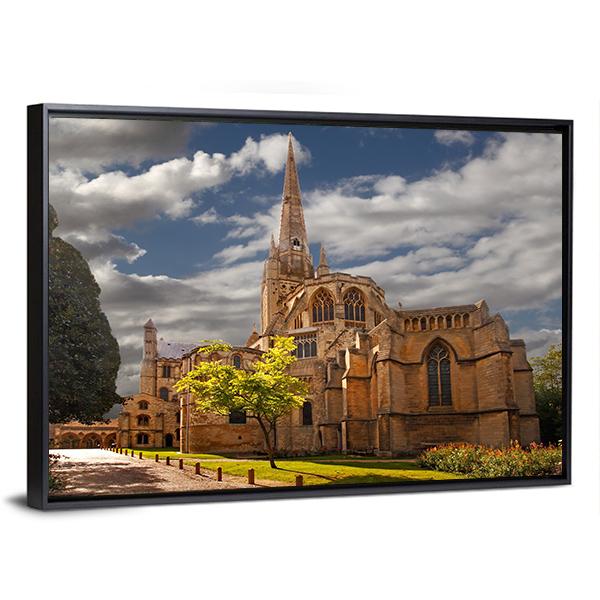 Norwich Cathedral Canvas Wall Art-3 Horizontal-Gallery Wrap-25" x 16"-Tiaracle