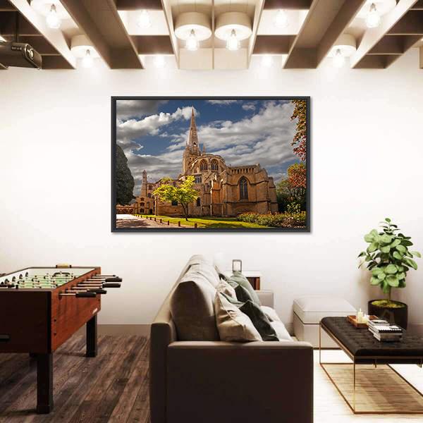 Norwich Cathedral Canvas Wall Art-3 Horizontal-Gallery Wrap-25" x 16"-Tiaracle