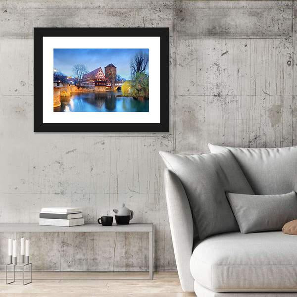 Nuremberg Town Germany Canvas Wall Art-3 Horizontal-Gallery Wrap-25" x 16"-Tiaracle