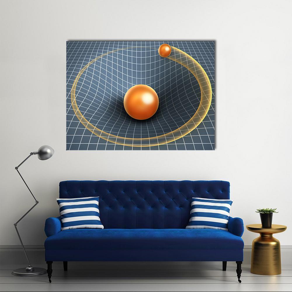 Object Affecting Space Time Canvas Wall Art-1 Piece-Gallery Wrap-36" x 24"-Tiaracle