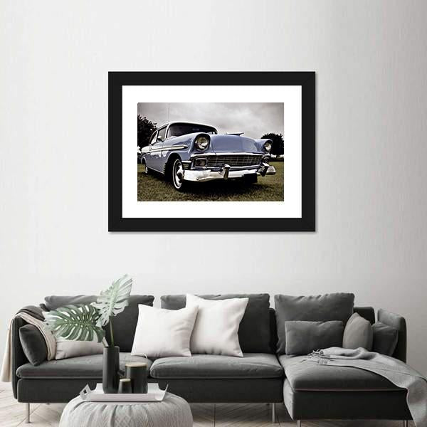 Old American Car Canvas Wall Art-3 Horizontal-Gallery Wrap-25" x 16"-Tiaracle