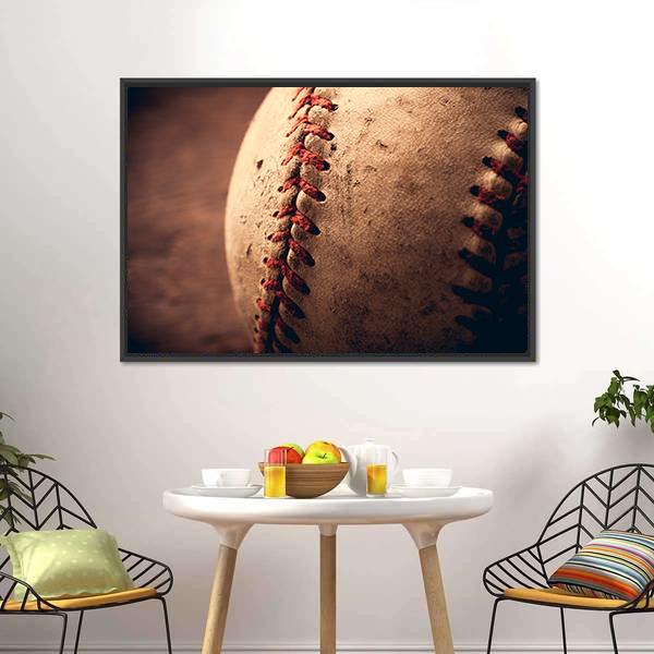 Old Baseball Canvas Wall Art-3 Horizontal-Gallery Wrap-25" x 16"-Tiaracle