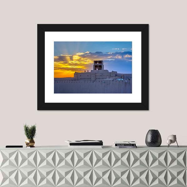 Old City Wall Of Khiva Panoramic Canvas Wall Art-1 Piece-36" x 12"-Tiaracle