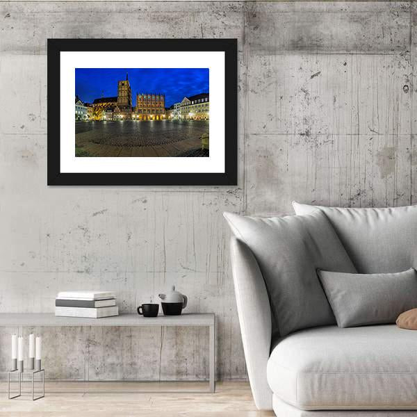 Old Market Square Germany Canvas Wall Art-3 Horizontal-Gallery Wrap-25" x 16"-Tiaracle