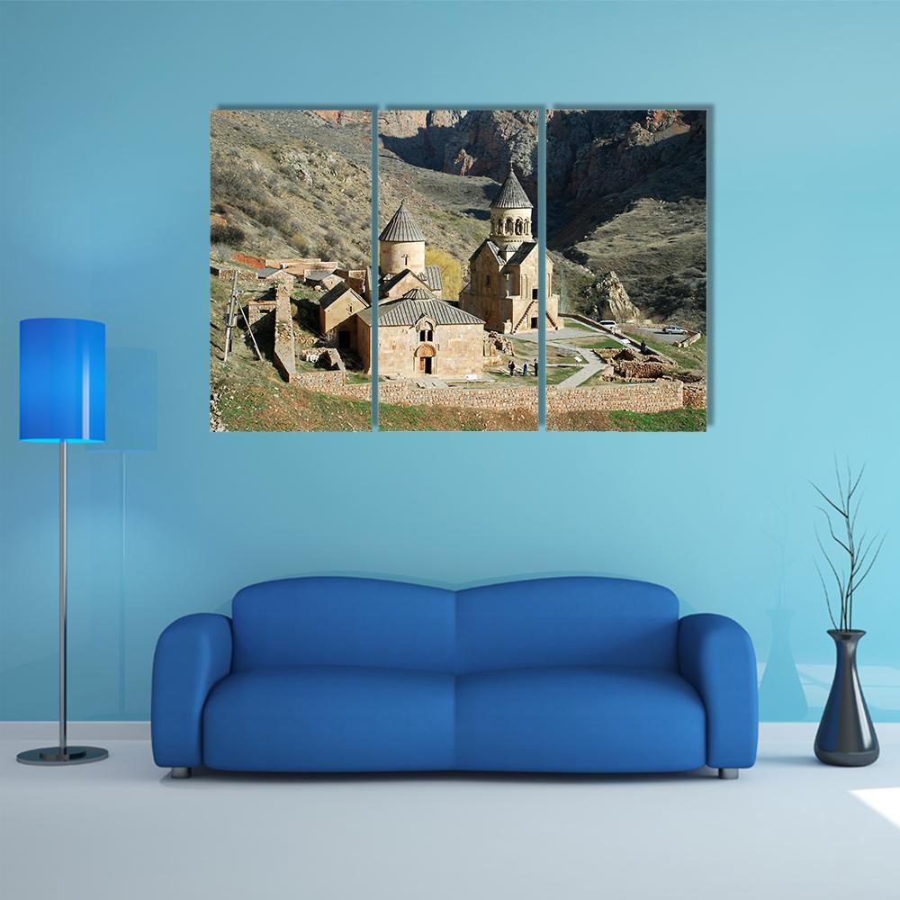 Old Medieval Monastery Complex Canvas Wall Art-3 Horizontal-Gallery Wrap-37" x 24"-Tiaracle