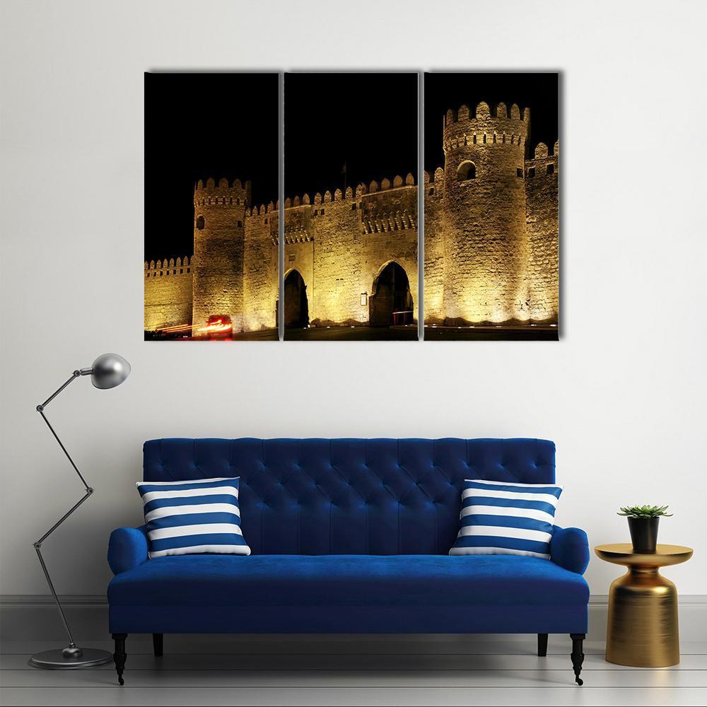 Old Town Gate In Baku Canvas Wall Art-3 Horizontal-Gallery Wrap-37" x 24"-Tiaracle