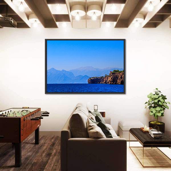 Old Town Kaleici Canvas Wall Art-3 Horizontal-Gallery Wrap-25" x 16"-Tiaracle
